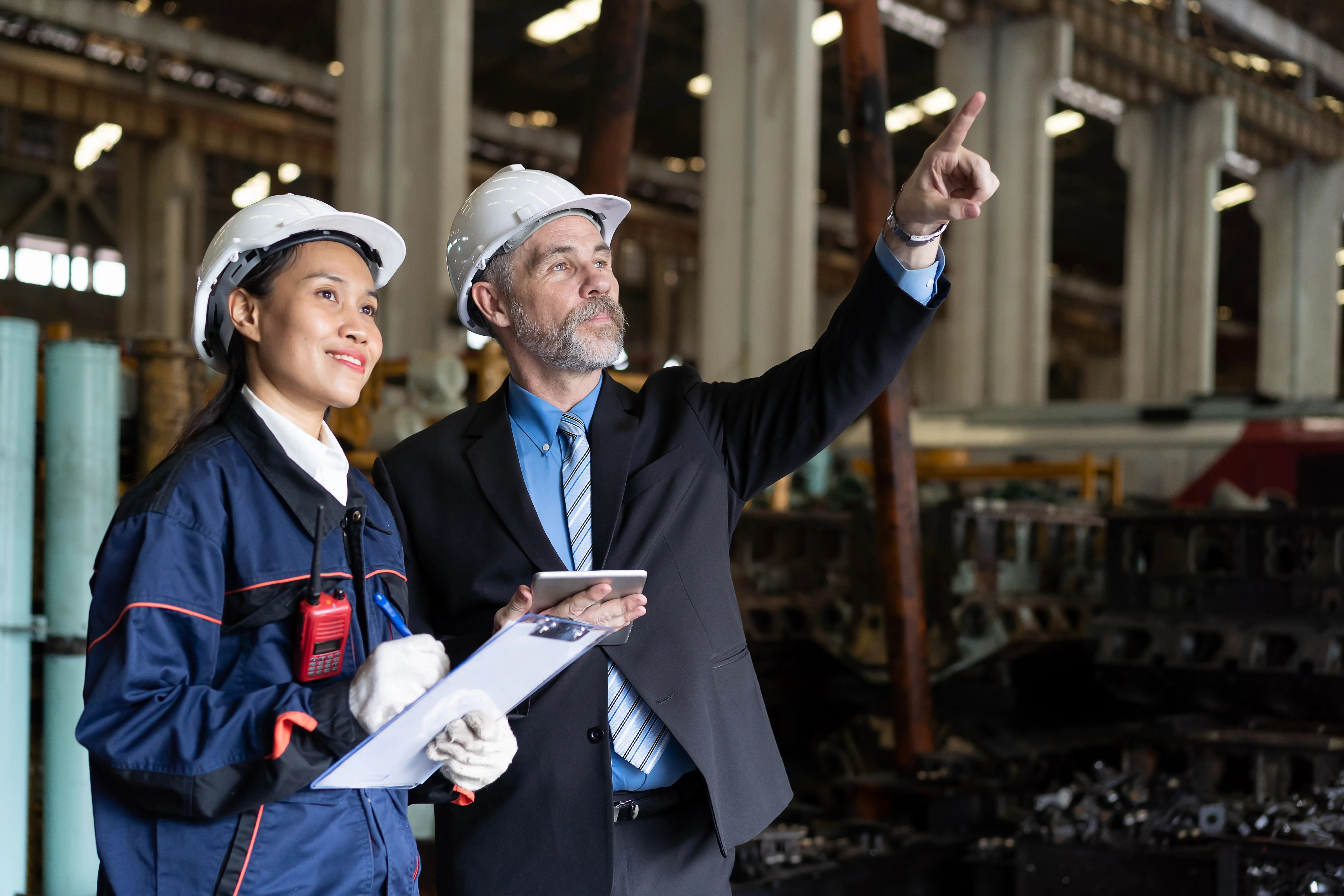 Facility manager coordinating with vendors across multiple sites