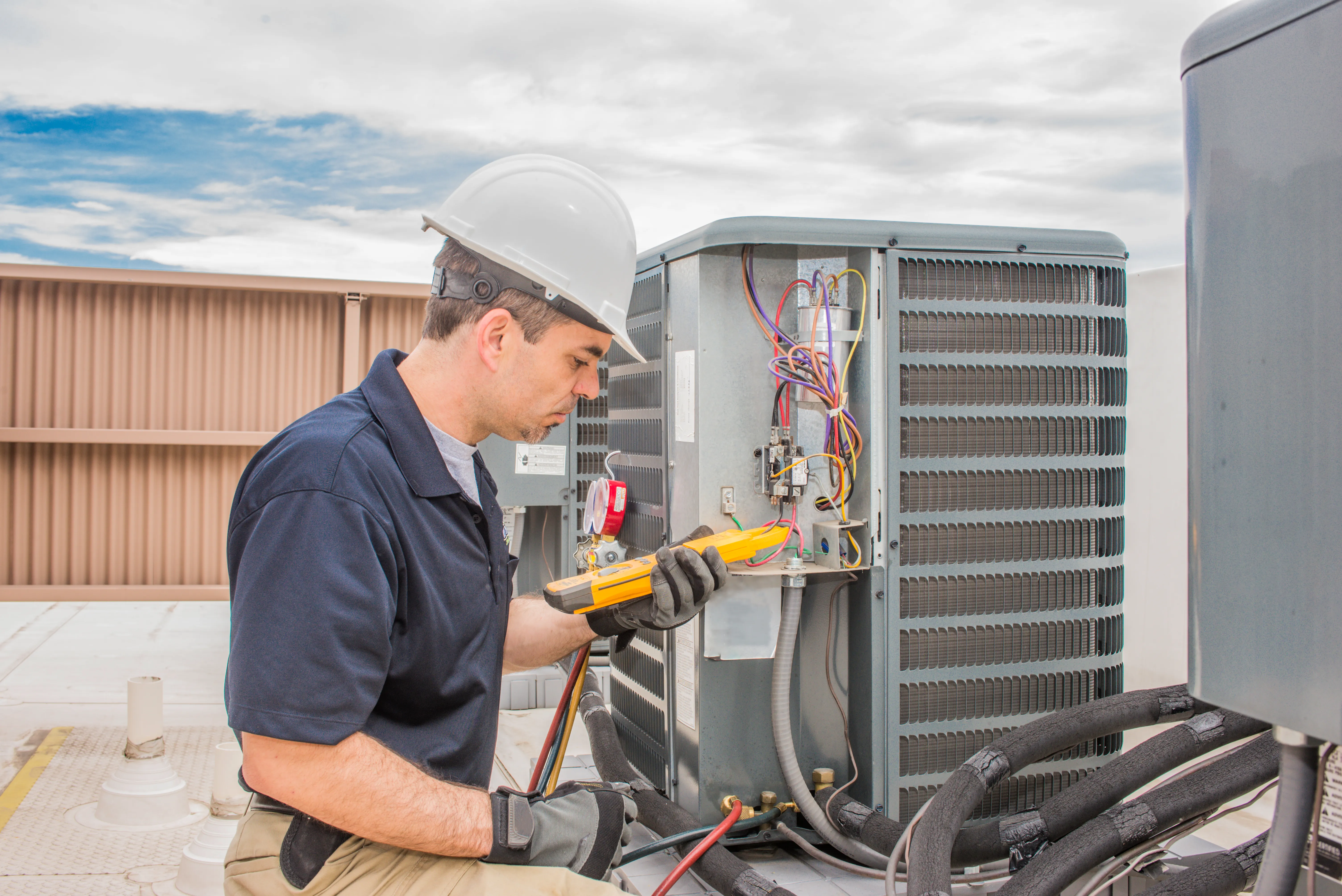 Operations leader reviewing facilities performance data
